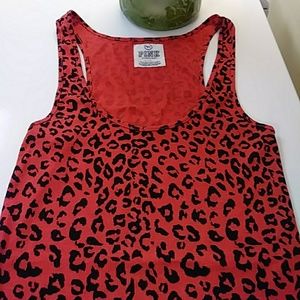 Victoria's Secret Pink med. Tank Top animal print